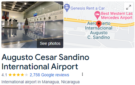 Augusto Cesar Sandino International Airport Assistance 