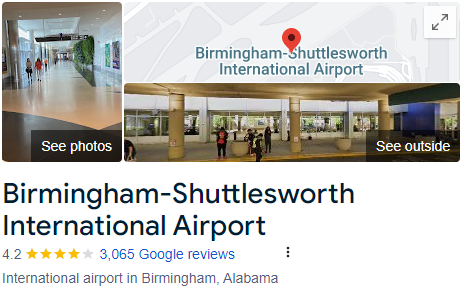 Birmingham–shuttlesworth International Airport Assistance  