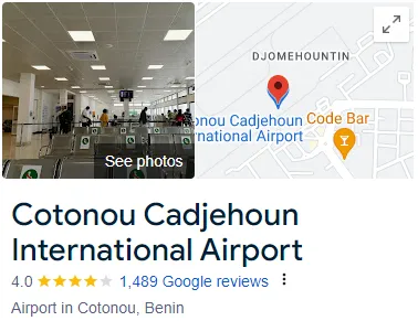 Cotonou Cadjehoun International Airport Assistance