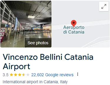 Vincenzo Bellini Catania Airport