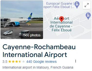 Cayenne-Rochambeau International Airport | Cayenne - Félix Eboué Airport Assistance