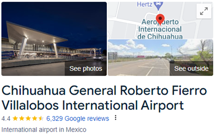 Chihuahua General Roberto Fierro Villalobos International Airport Assistance 