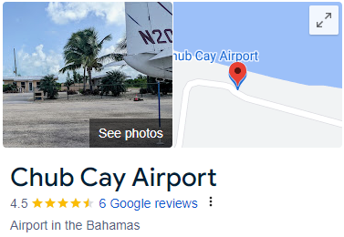 Chub Cay Airport Assistance