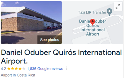 Daniel Oduber Quiros International Airport Assistance 