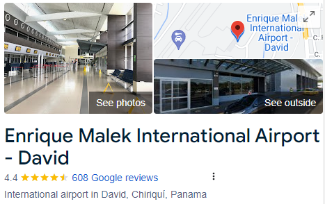 Enrique Malek International Airport Assistance  