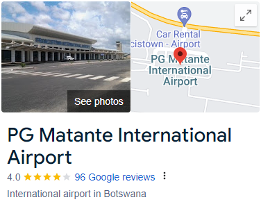 Phillip Gaonwe Matante International Airport - Francistown International Airport Assistance