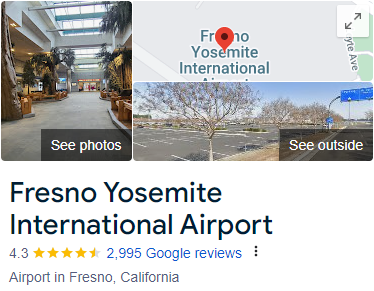 Fresno Yosemite International Airport Assistance