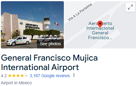 General Francisco Mujica International Airport Assistance 