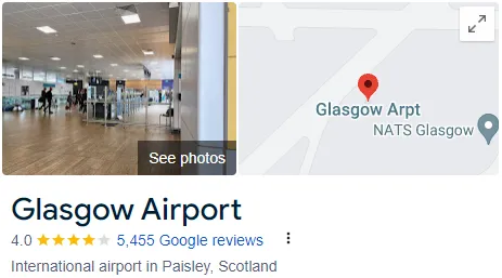 Glasgow International Airport Assistance