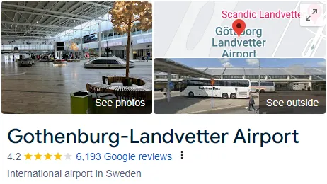 Göteborg Landvetter Airport Assistance