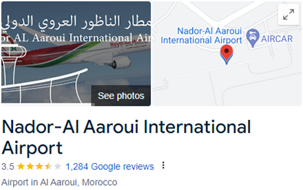 Nador-Al Aaroui International Airport Assistance 