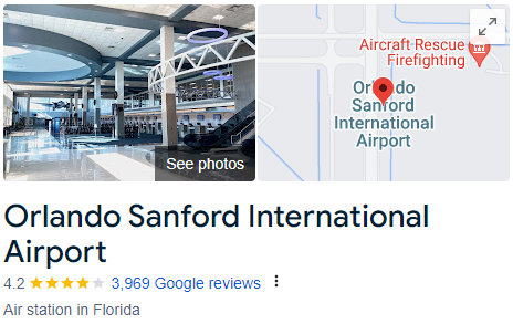 Orlando Sanford International Airport Assistance 