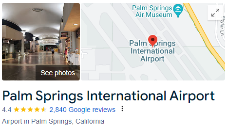 Palm Springs International Airport Assistance  