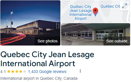 Quebec City Jean Lesage International Airport Assistance
