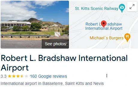 Robert L. Bradshaw International Airport Assistance