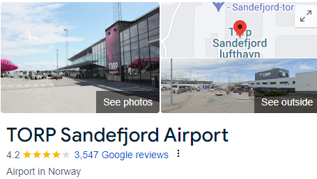 TORP Sandefjord Airport Assistance