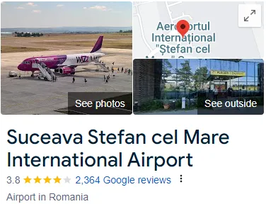 Suceava Stefan Cel Mare International Airport Assistance