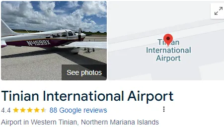 Tinian International Airport Assistance 