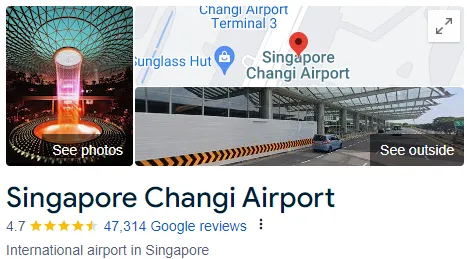 SINGAPORE CHANGI Airport Assistance Services